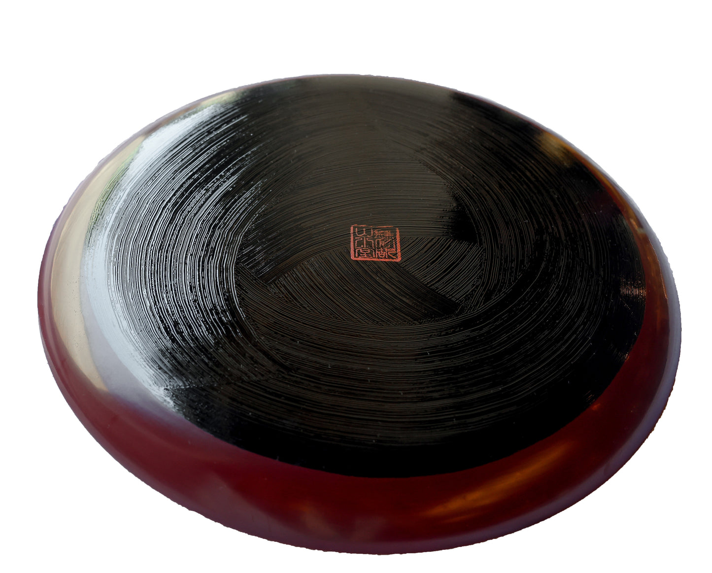 8-inch plum-shaped plate with a sword mark