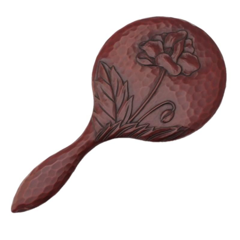 Hand mirror (medium size) / poppy