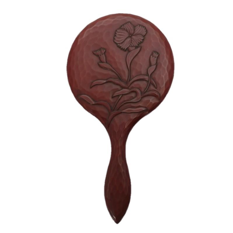 Hand mirror (medium size) / dianthus