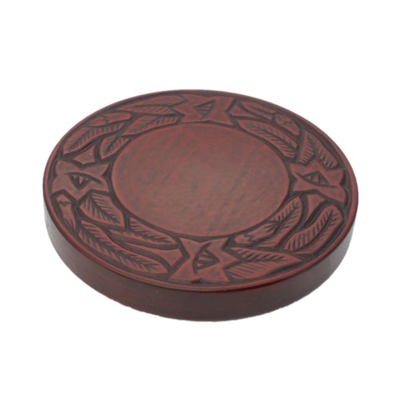 Teapot coaster (12cm) / bellflower on rim