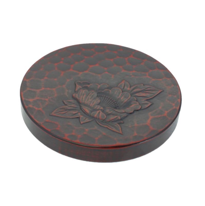 Teapot coaster (12cm) / peony