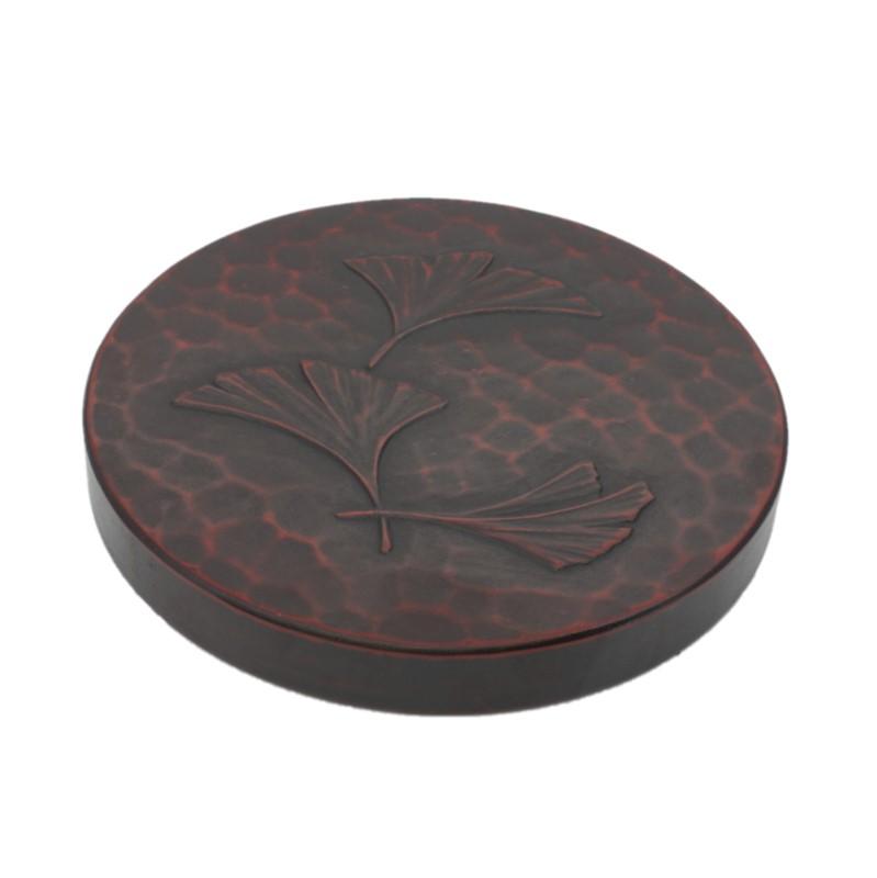 Teapot coaster (12cm) / gingkgo leaves