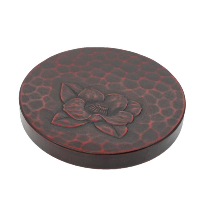 Teapot coaster (12cm) / camellia