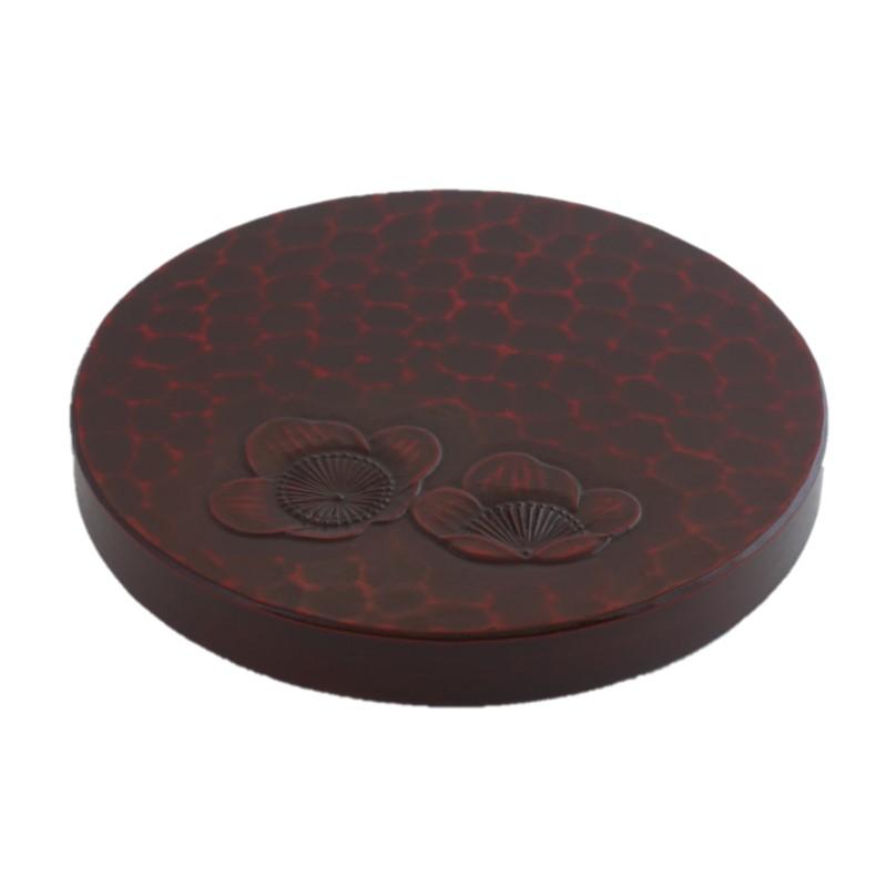 Teapot coaster (13.5cm) / plum flower