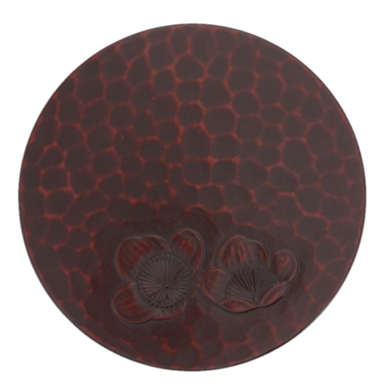 Teapot coaster (13.5cm) / plum flower
