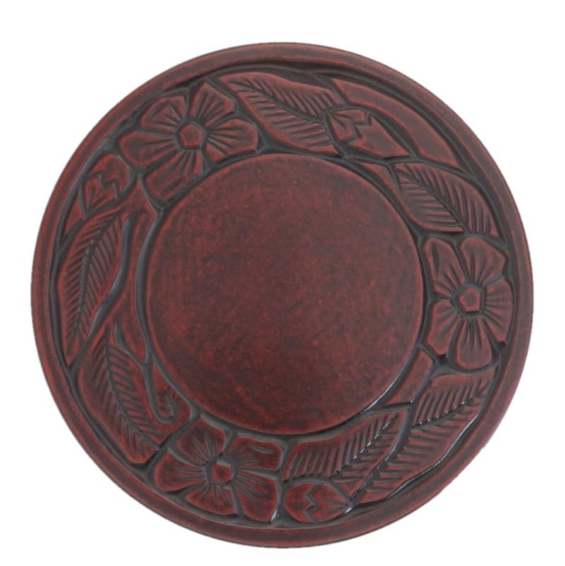 Teapot coaster (13.5cm) / small flower on rim