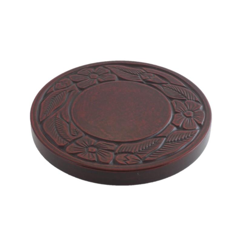 Teapot coaster (13.5cm) / small flower on rim