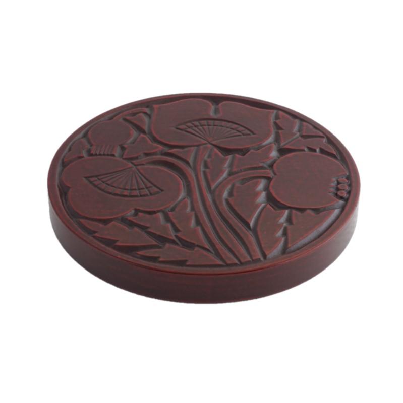 Teapot coaster (13.5cm) / poppy