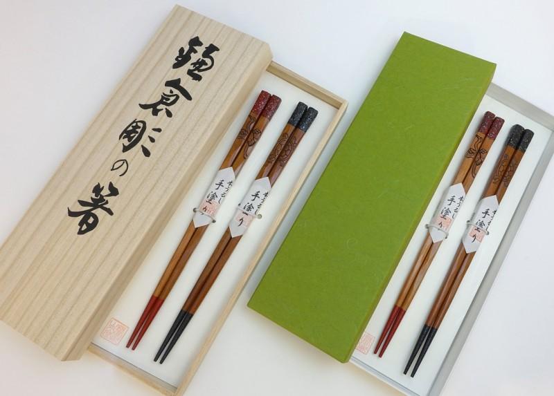 越前漆器 青貝 鶴/亀
