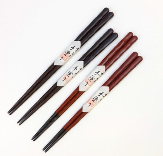 Echizen lacquer chopstick　brown/red　L/S