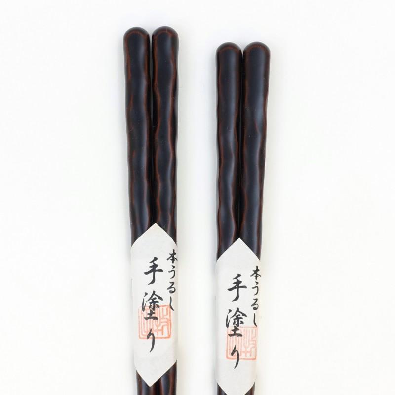 Echizen lacquer chopstick brown/red L/S