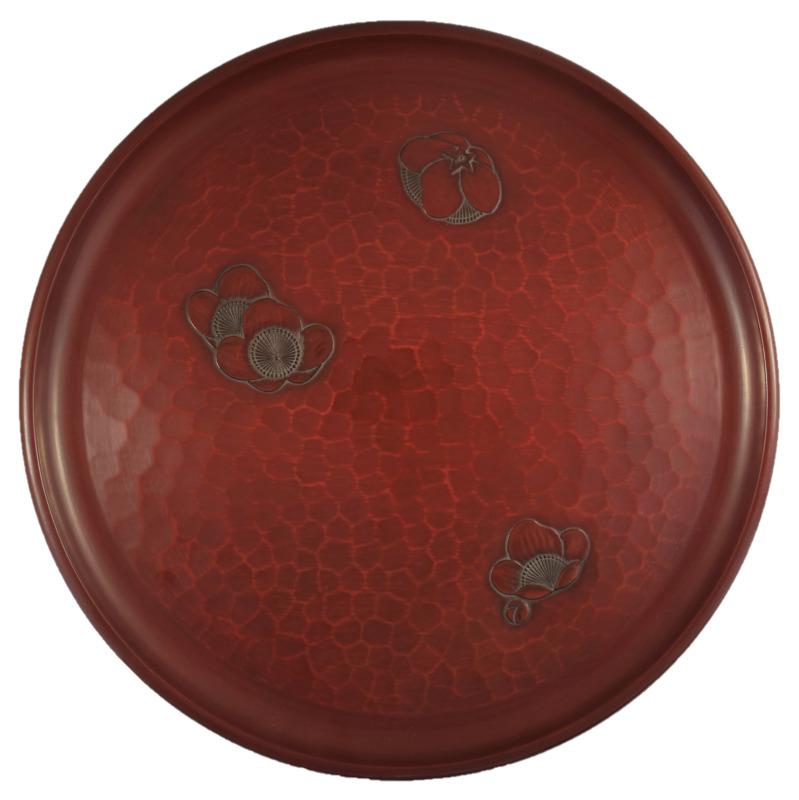 Round tray(30cm) / plum flower
