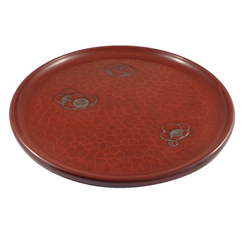 Round tray(30cm) / plum flower