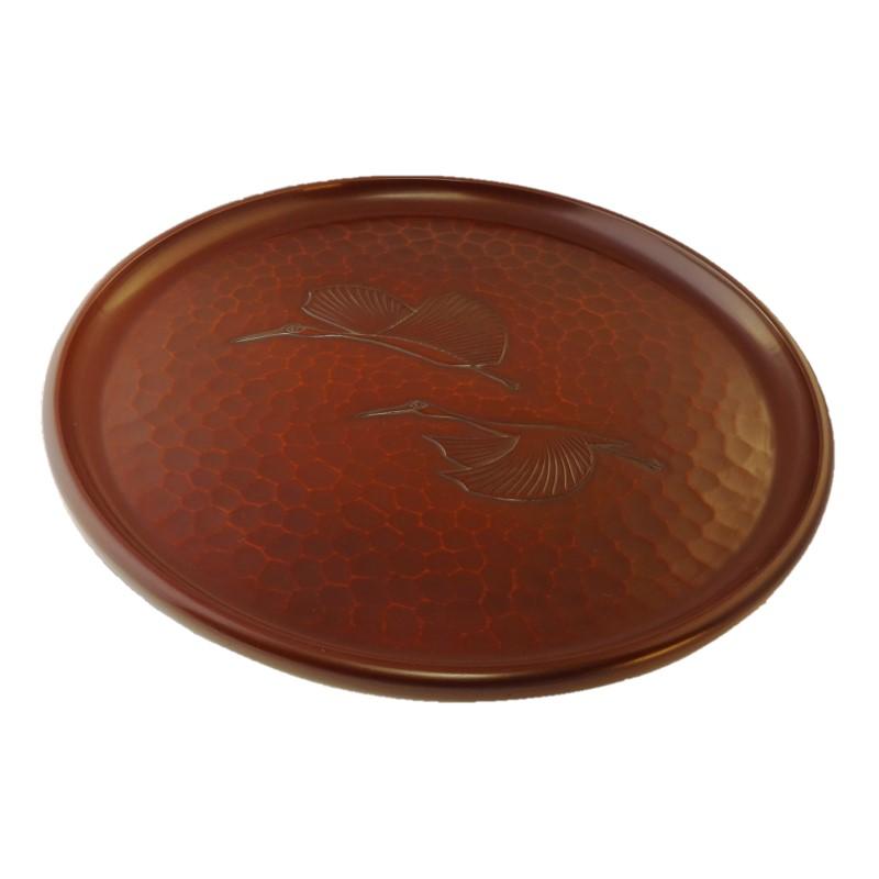 Round tray(30cm) / cranes