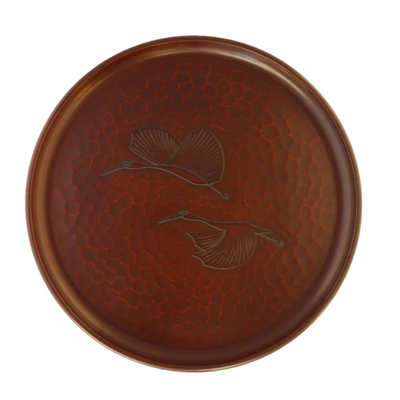 Round tray(30cm) / cranes