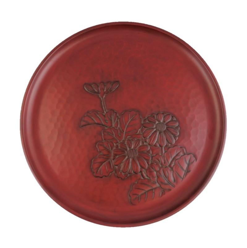 plateau rond(30cm) chrysanthème