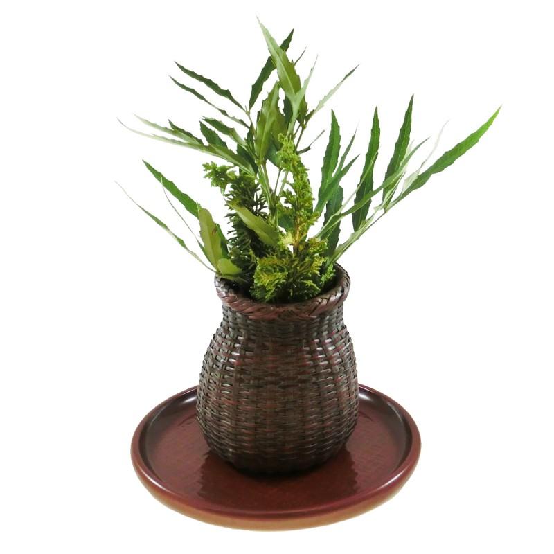 plateau rond(21cm) modèle de panier
