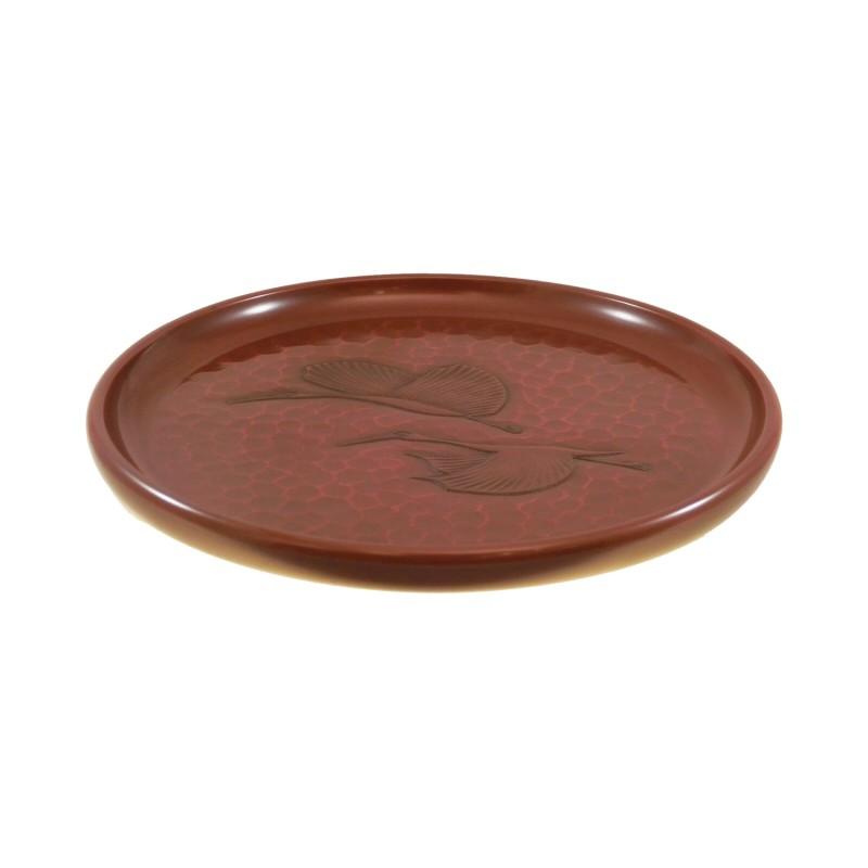 Round tray(24cm) / cranes
