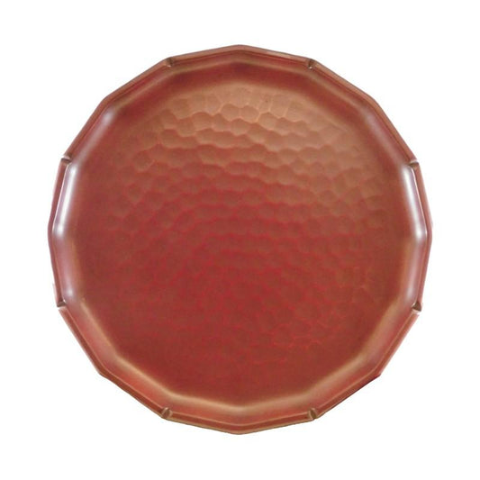 Hexadecagonal tray (24cm) / chisel mark