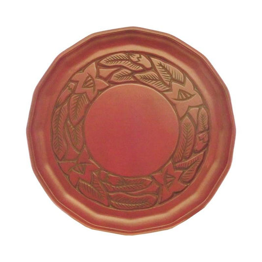 Hexadecagonal tray (24cm) / bellflower on rim
