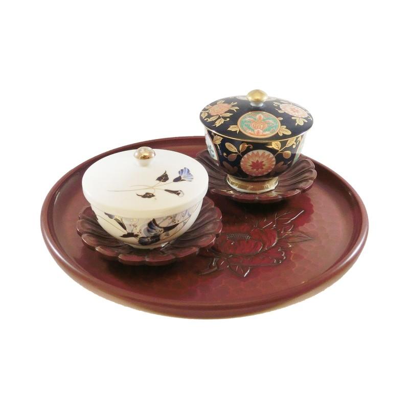 Round tray(27cm) / peony