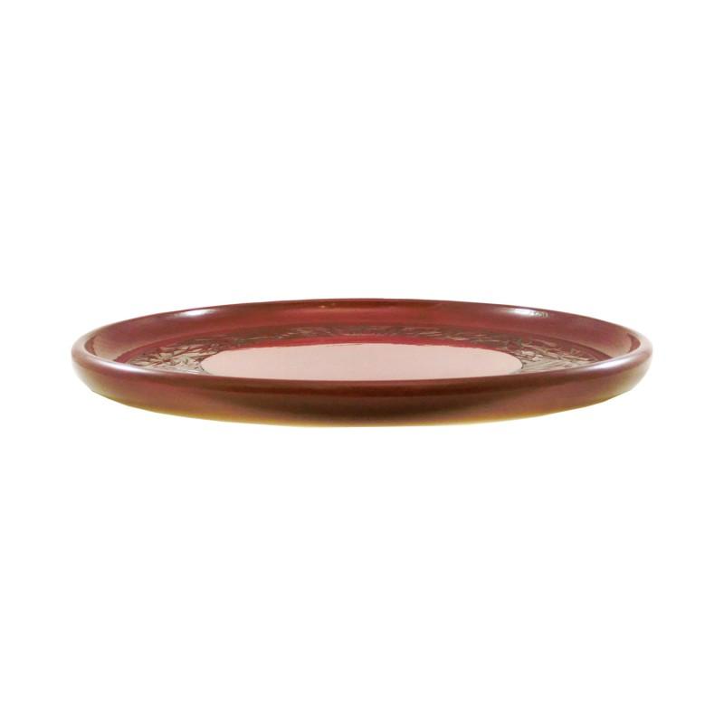 Round tray(27cm) / peony on rim