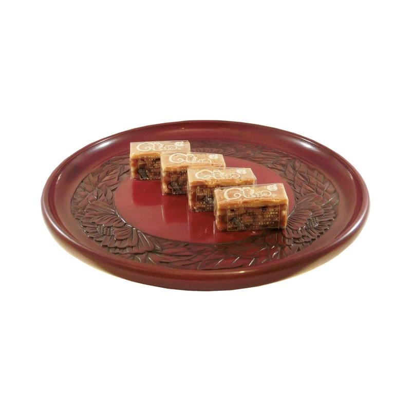 Round tray(27cm) / peony on rim