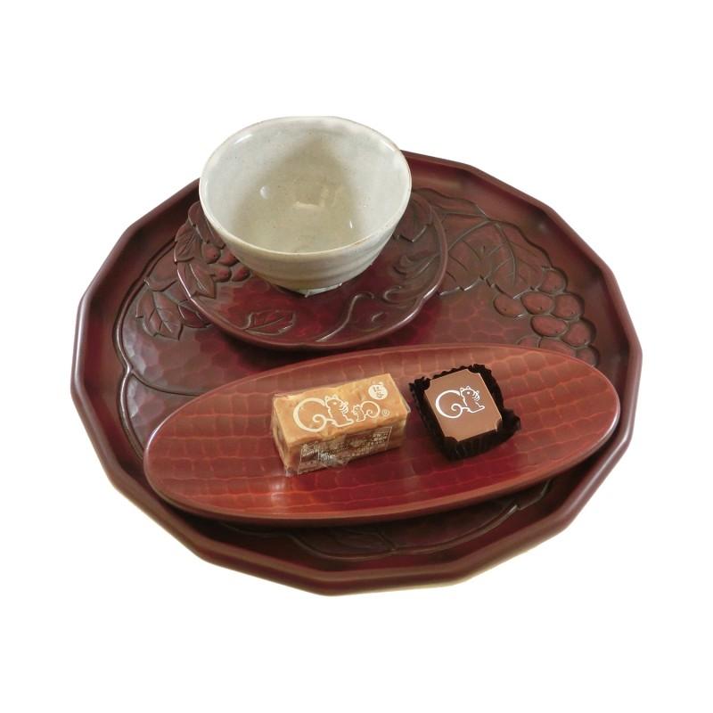 Hexadecagonal tray (27cm) / grape