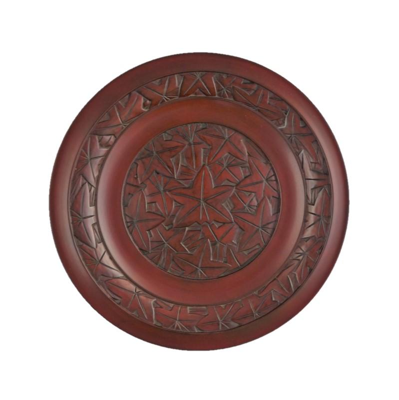 Plate (24cm) / maple leaves