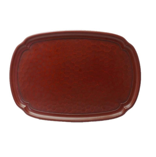Tray in Mokko-shape (25.5×24cm) / chisel mark