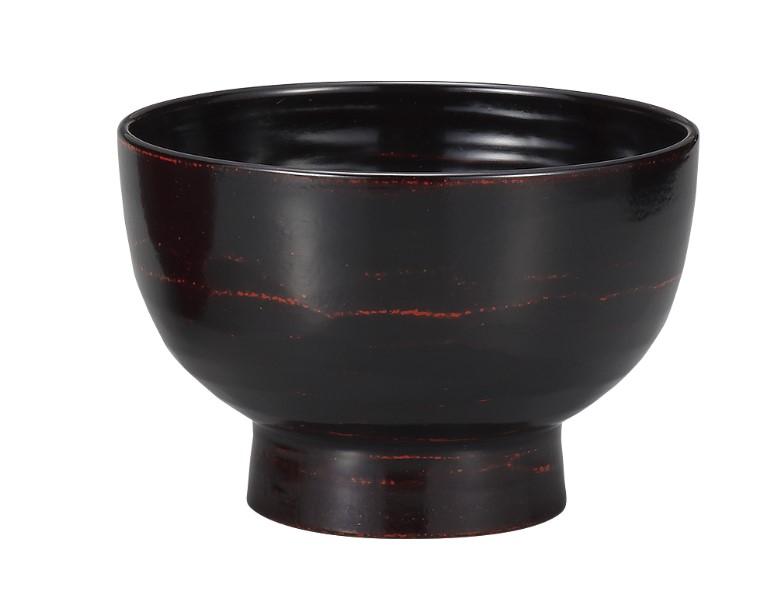 Large soup bowl / black – 鎌倉彫 山水堂