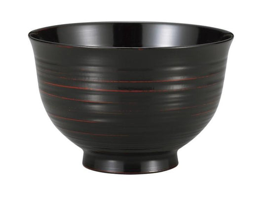 Soup bowl with veins / black