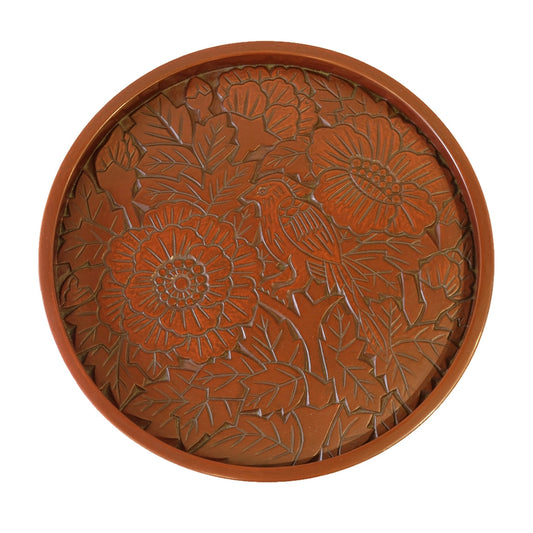 7寸切立盆 花鳥図