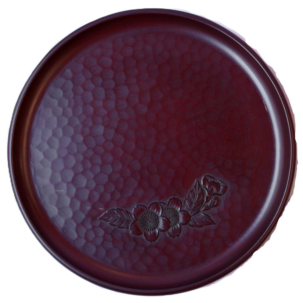 8-inch plum-shaped plate with a sword mark