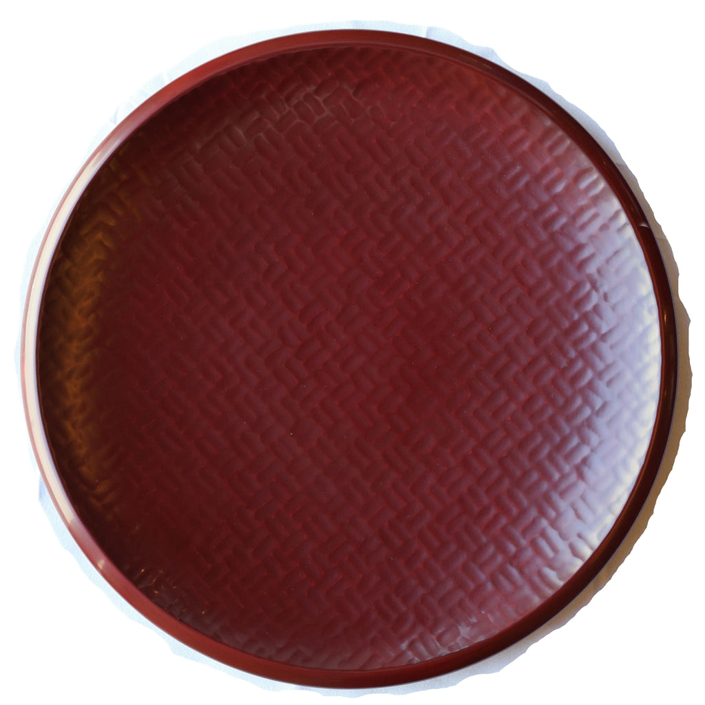 8-inch plum-shaped plate with a sword mark
