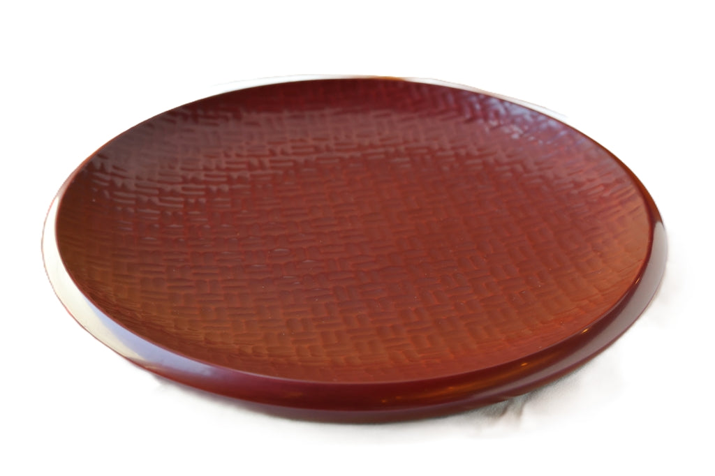 8-inch plum-shaped plate with a sword mark