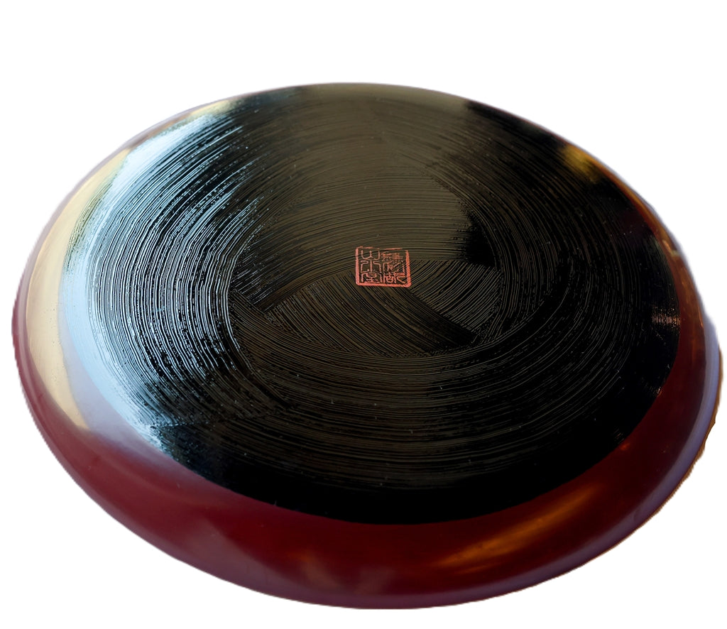 8-inch plum-shaped plate with a sword mark