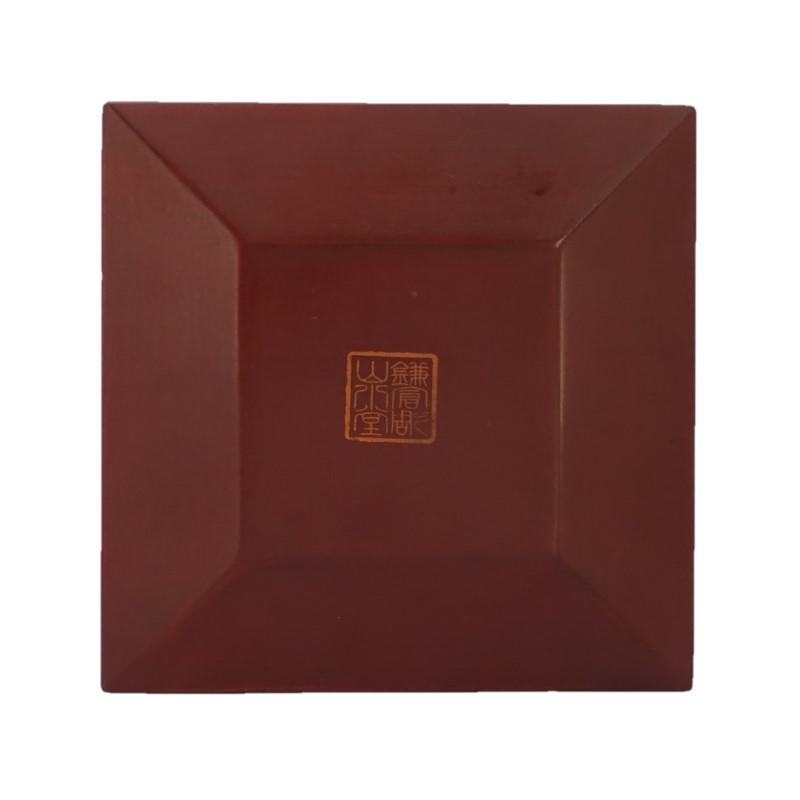 Square small plate (12.5cm) / crane