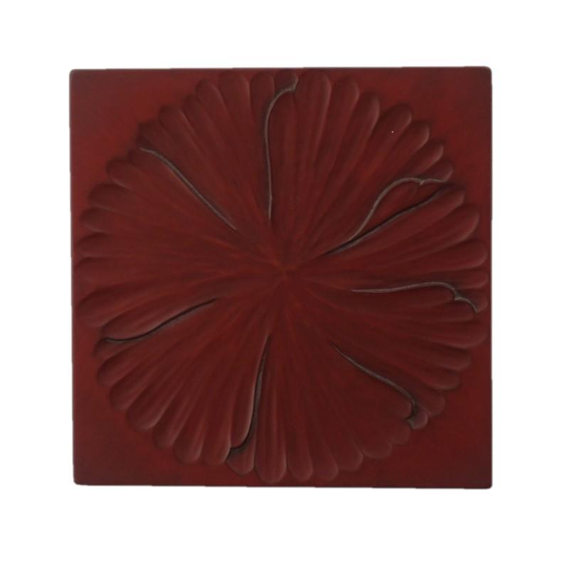 Square small plate (12.5cm) / peony