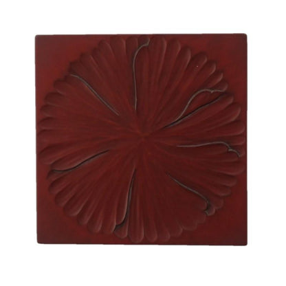 Square small plate (12.5cm) / peony