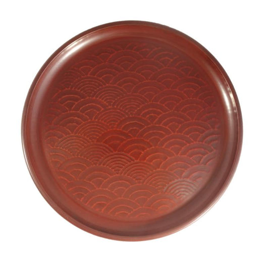 Round tray(24cm) / wave pattern