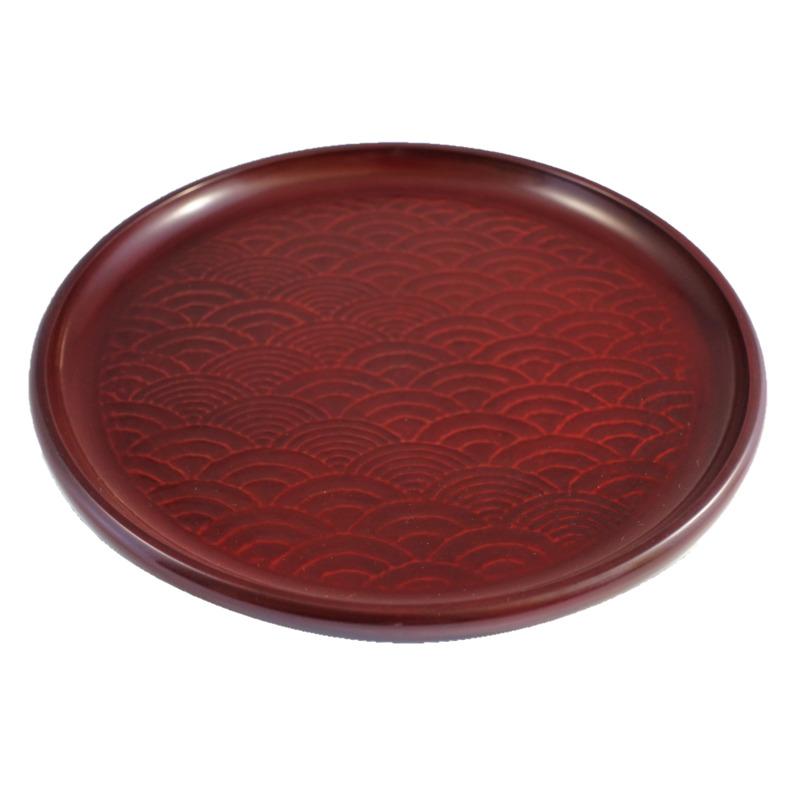 Round tray(24cm) / wave pattern