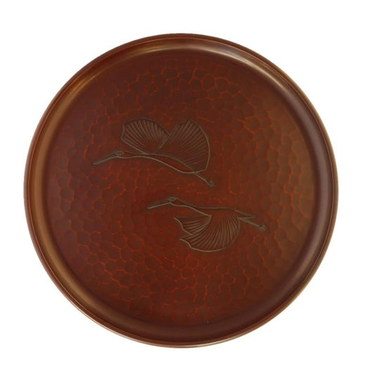 Round tray(30cm) / cranes