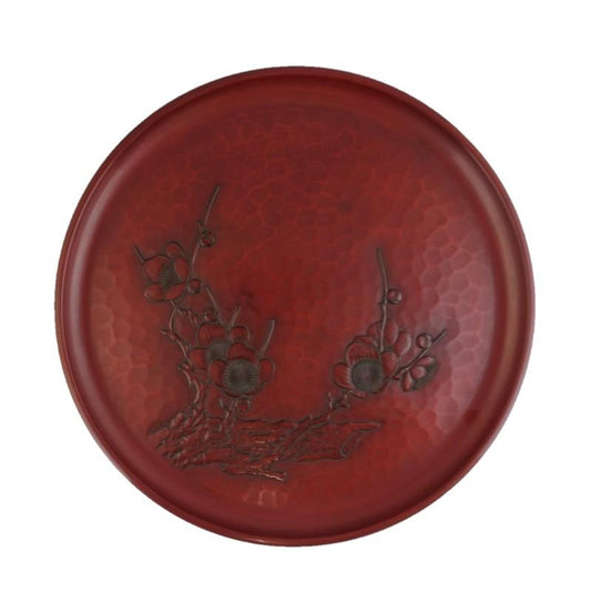 Round tray(30cm) / plum flower