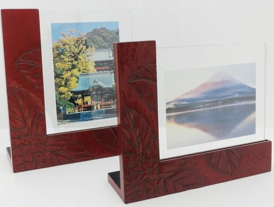 L-shape photo frame / hydrangea