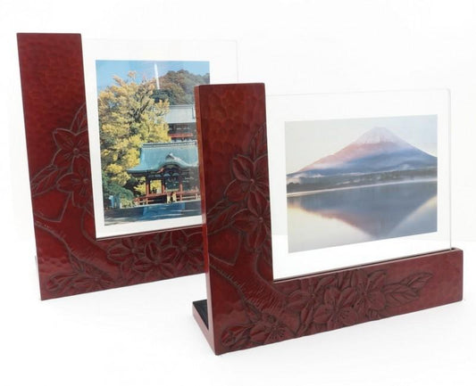 L-shape photo frame / cherry blossom