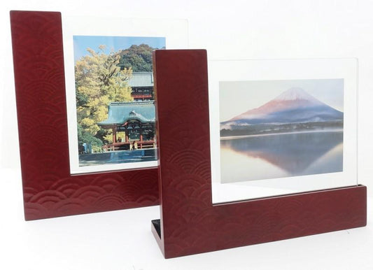 L-shape photo frame / wave patterns