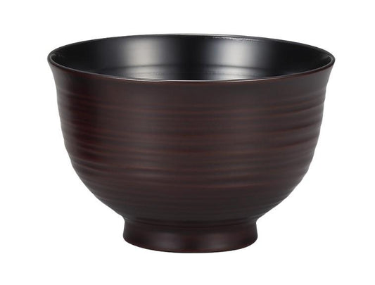 Soup bowl with veins / black-inside