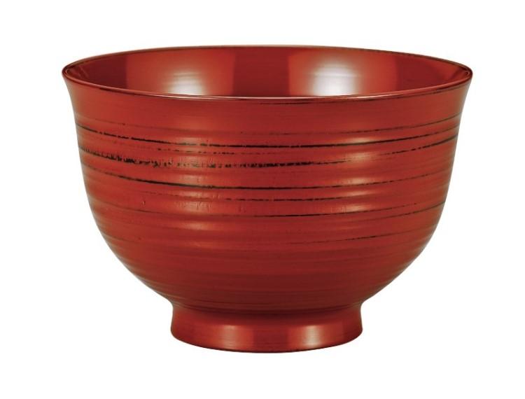 Soup bowl with veins / red