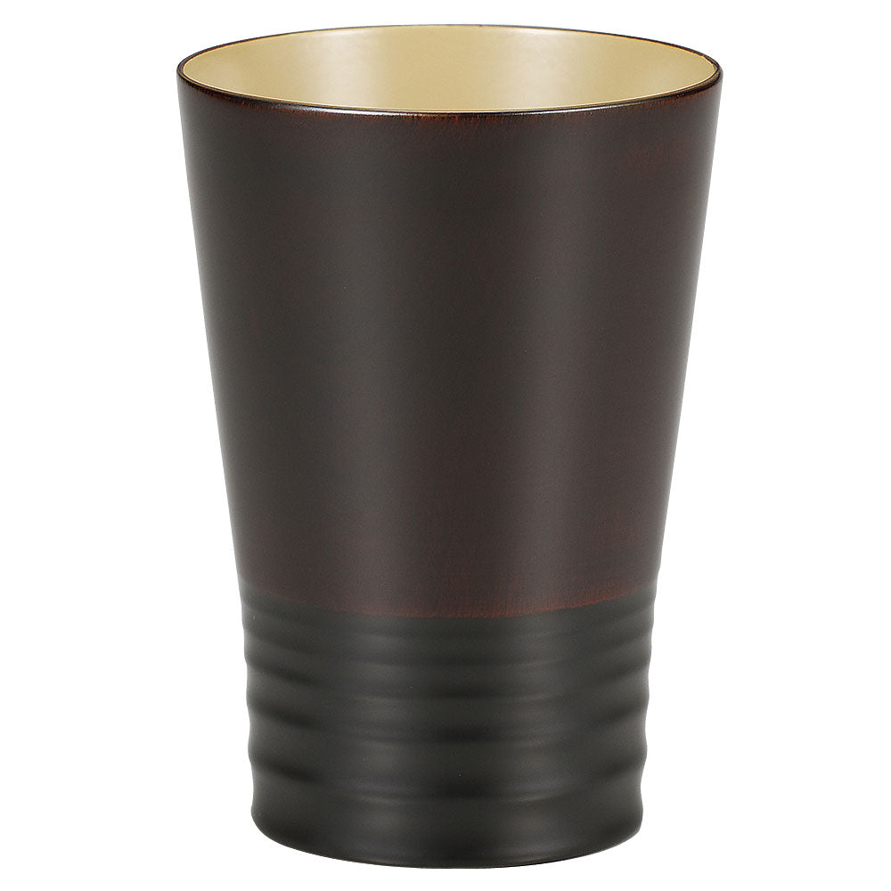 tasse ondulée(L)　noir